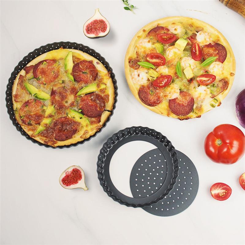 5/8/9Inch Non-stick Pizza Pan Met Gaten Ronde Vorm Bakken Taartvorm Verwijderbare Bodem pie Lade Bakvormen Gereedschap