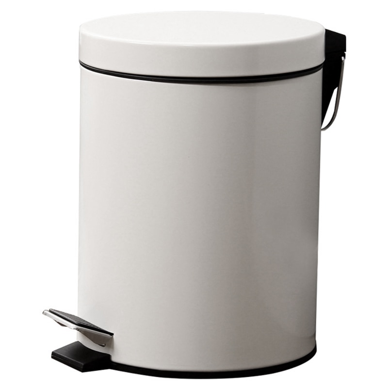 Perfk Pattumiera Automatica Elettrica 15 Litri – Cestino Touchless Per Bagno, Cucina, Soggiorno, Bianco, Con Coperchio A Tenuta E Impermeabile