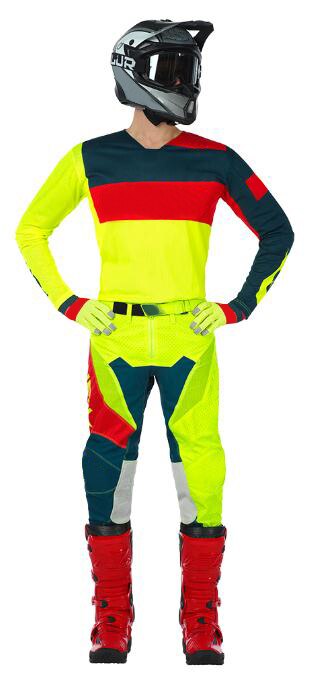 Motorsport Downhill Bike Off-road Automotive Mountain Fiets Gear Set Mens: Pant 32 Jersey M / Fluo Green