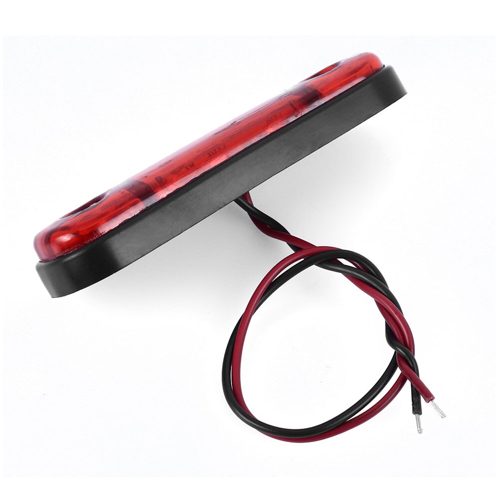 Dc10-30v 3 led markeringsljus varningsljus för lastbil trailer husbil husbil vattentät röd bil pickup lampa