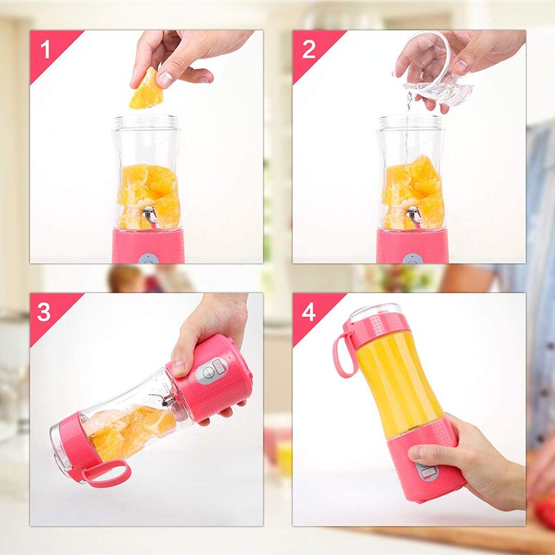 Draagbare Elektrische Juicer Blender Usb Mini Fruit Blender Juicer Fruit Extractor Food Shake Multifunctionele Juicer