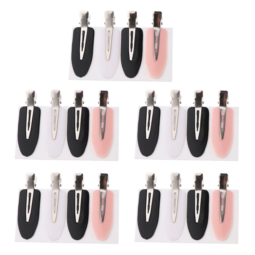 Pinzas para el pelo sin flequillo dobladas, pasadores para el cabello sin , Clips para rizos, pasador para maquillaje, accesorios de salón de peinado, 12 Uds.: 20pcs