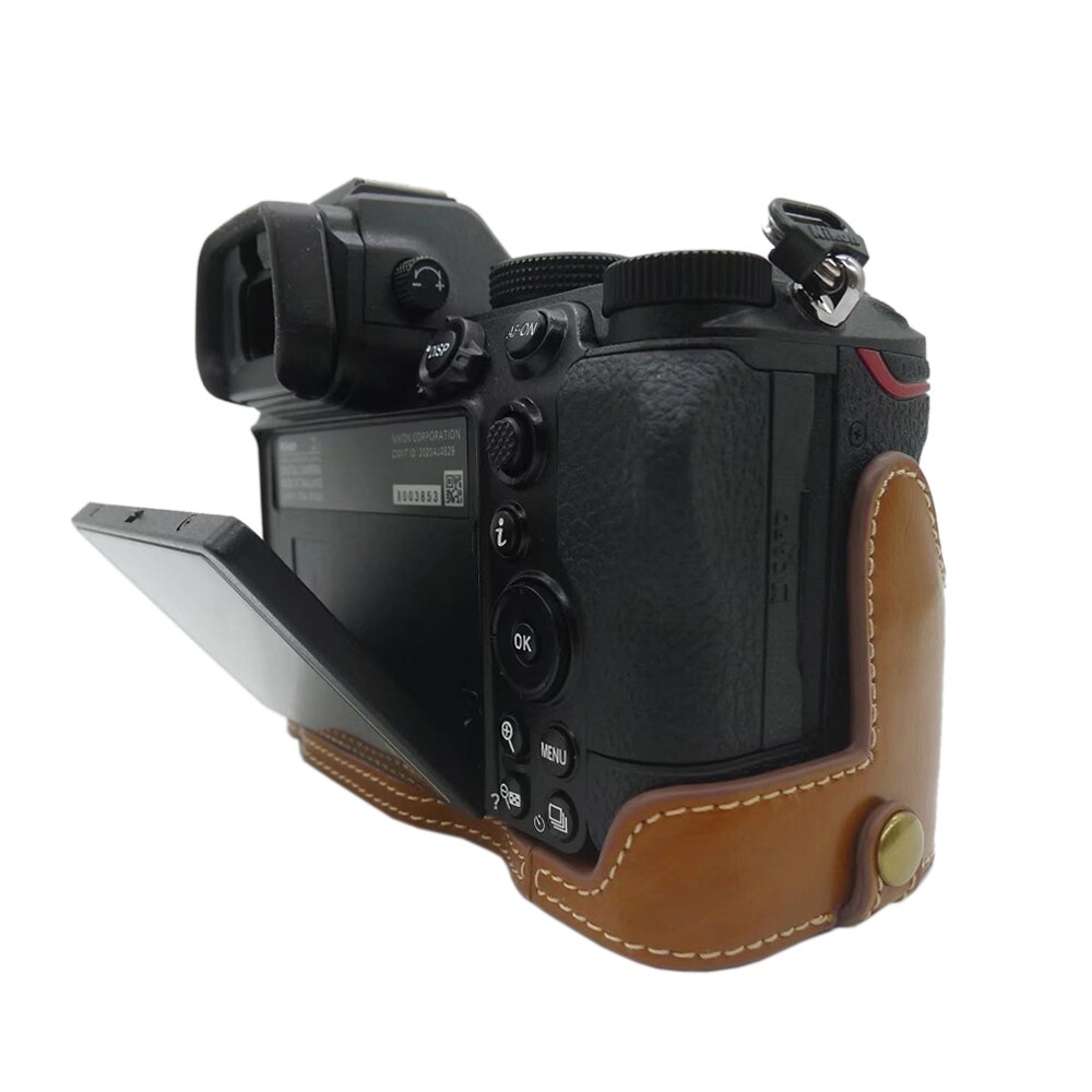 PU Leather Protect Camera Half Bag Grip Case for Nikon Z7 Mark II Z6 Mark II Z7 Z6 Z5 Camera Bag Protective Shell