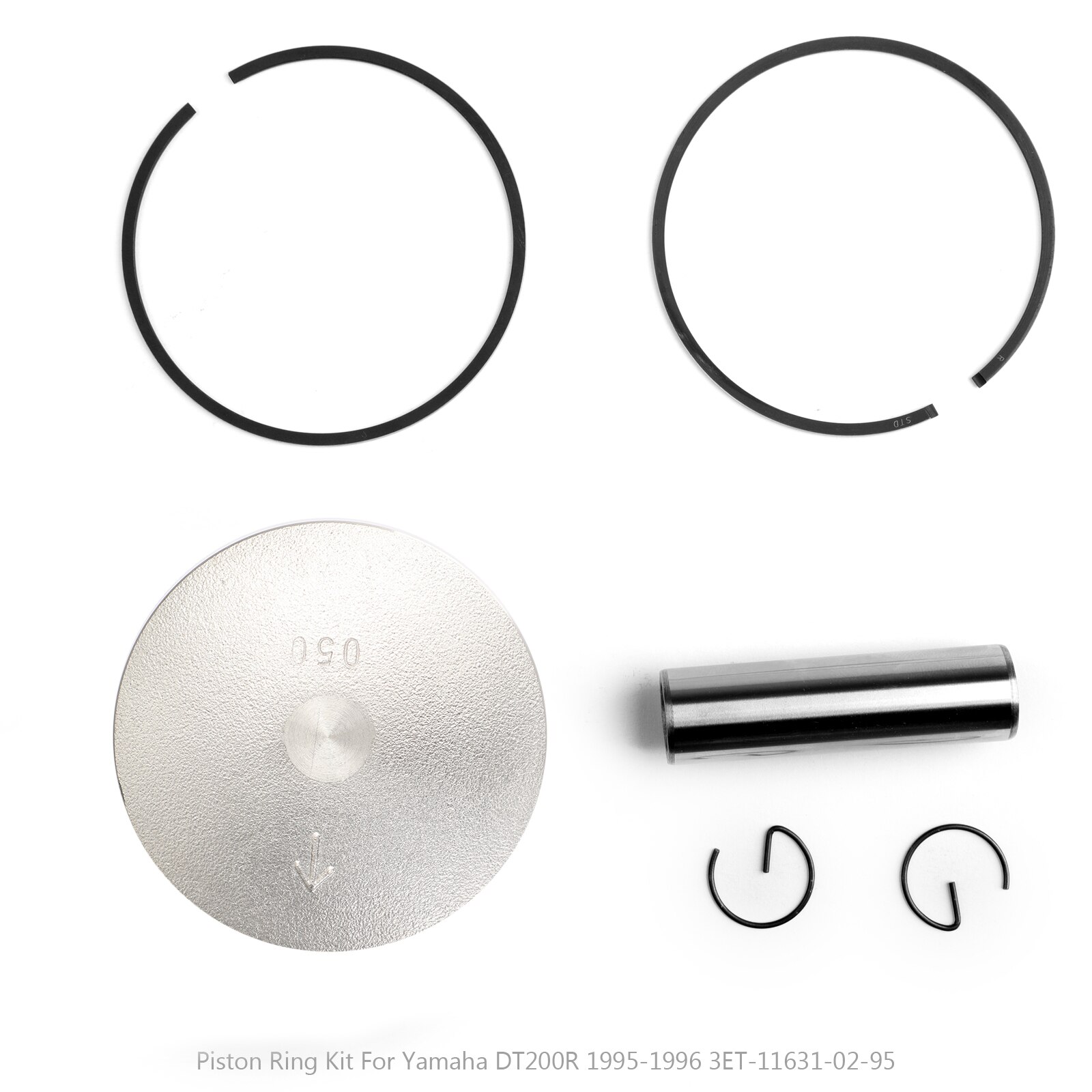 Artudatech-Kit de pistón para Yamaha DT200R 1995-1996 + 0,25 + 0,50 + 0,75 + 1,00 + + 3ET-11631-02-95, tamaño de cilindro STD 66mm, piezas de motocicleta