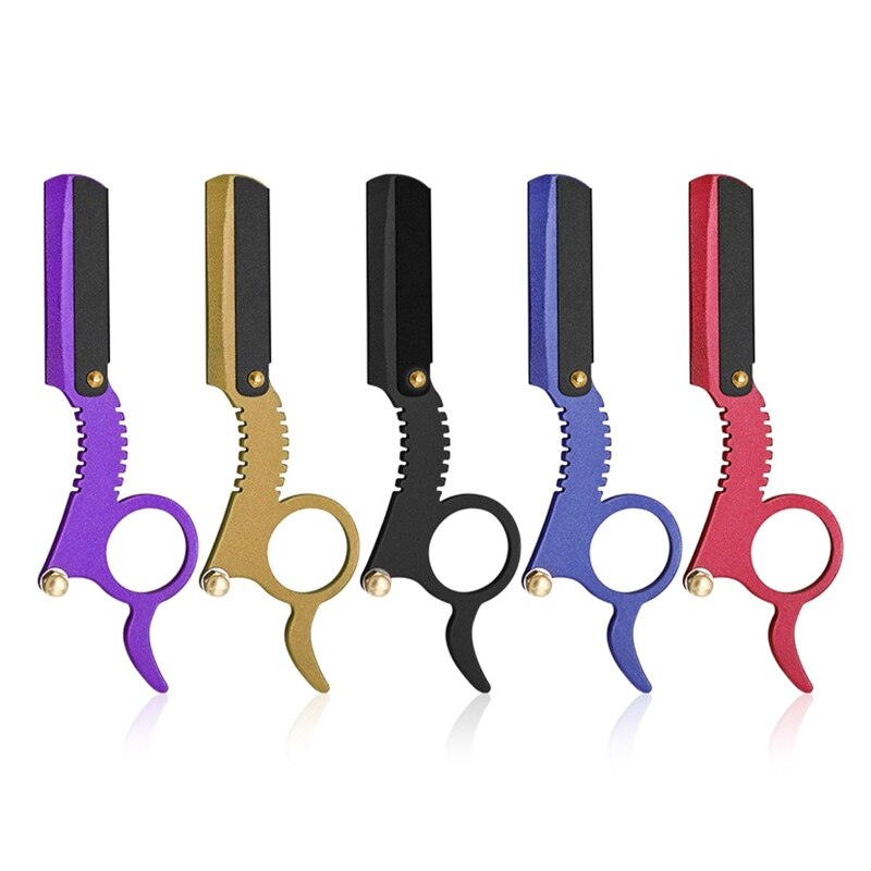 Straight Edge Barber Razor Haircut Beard Shaving Manual Depilation 2022