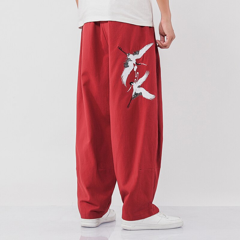 Pantalon de Jogging brodé pour homme, surdimensionné, Style Harajuku, ample, à la , survêtement, 5XL, collection automne