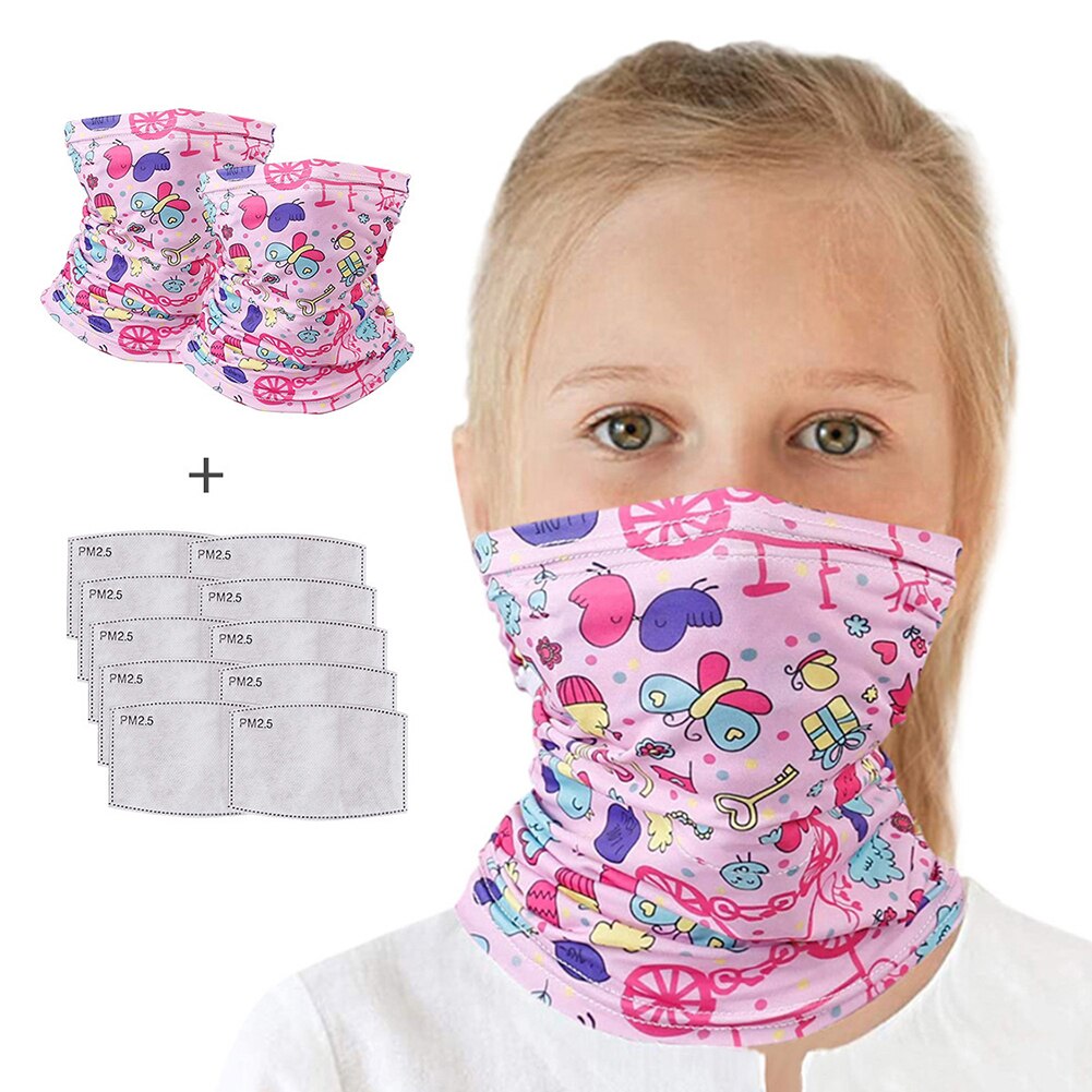 Multifunktions Kinder Cartoon Radfahren bib Bandana Sport Laufschuhe Neck Schal Waschbar Gesicht Abdeckung für 6-14 jahre alt #37: 6