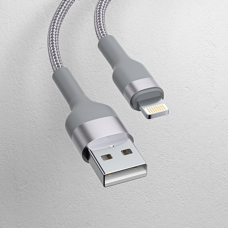 QCY PD Quick Charge Cable for iOS Device 1.2m Charge Cable USB-A to Lightning for iPhone 11 X AirPods Pro and AirPods DC04