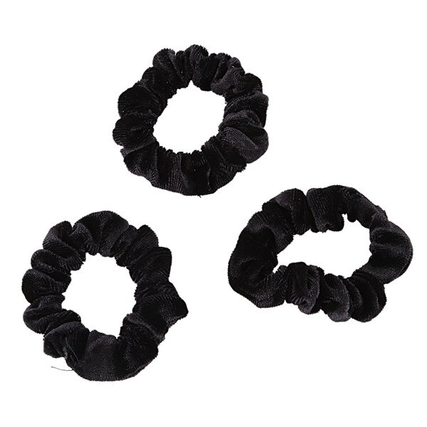Paquete de 10 gomas elásticas para el pelo, gomas para el pelo de terciopelo negro