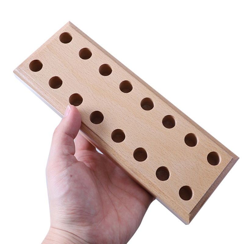 Pine Wooden Leather craft Rack Stand DIY Carving Punching Tools Holder Organizer Storing Leather Tool Storage Box