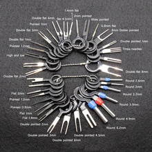 Terminal ejektor kit pin extraktor borttagningsverktyg elektriska ledningar crimp kontakt puller handverktyg set