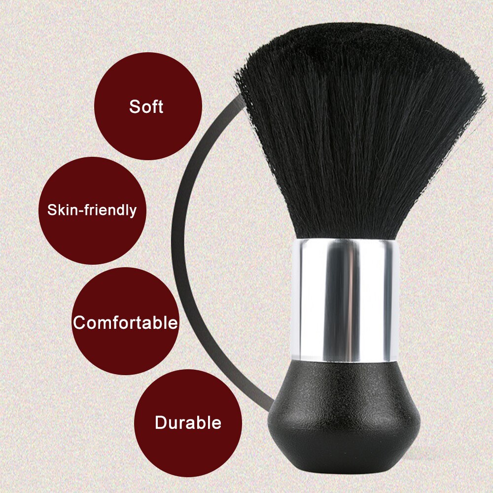 Nekborstel, zachte haarborstel, nekborstel, gezichtsborstel, kappersborstel, haarknippen, reinigingsborstel, salon, haarstylingtools