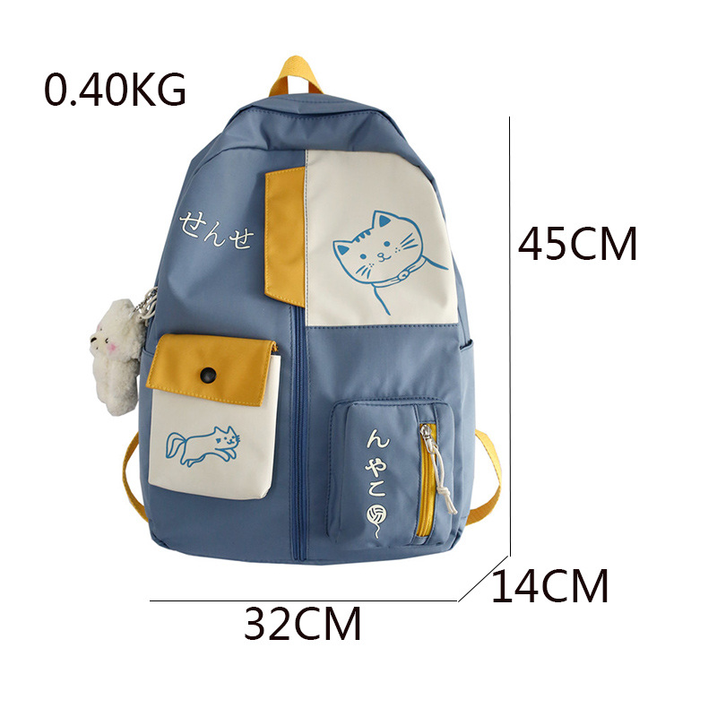 neue Frauen Rucksack Neue Patchwork Weibliche Große Kapazität Wasserdichte Nylon Schultern Schule Tasche Geburtstag