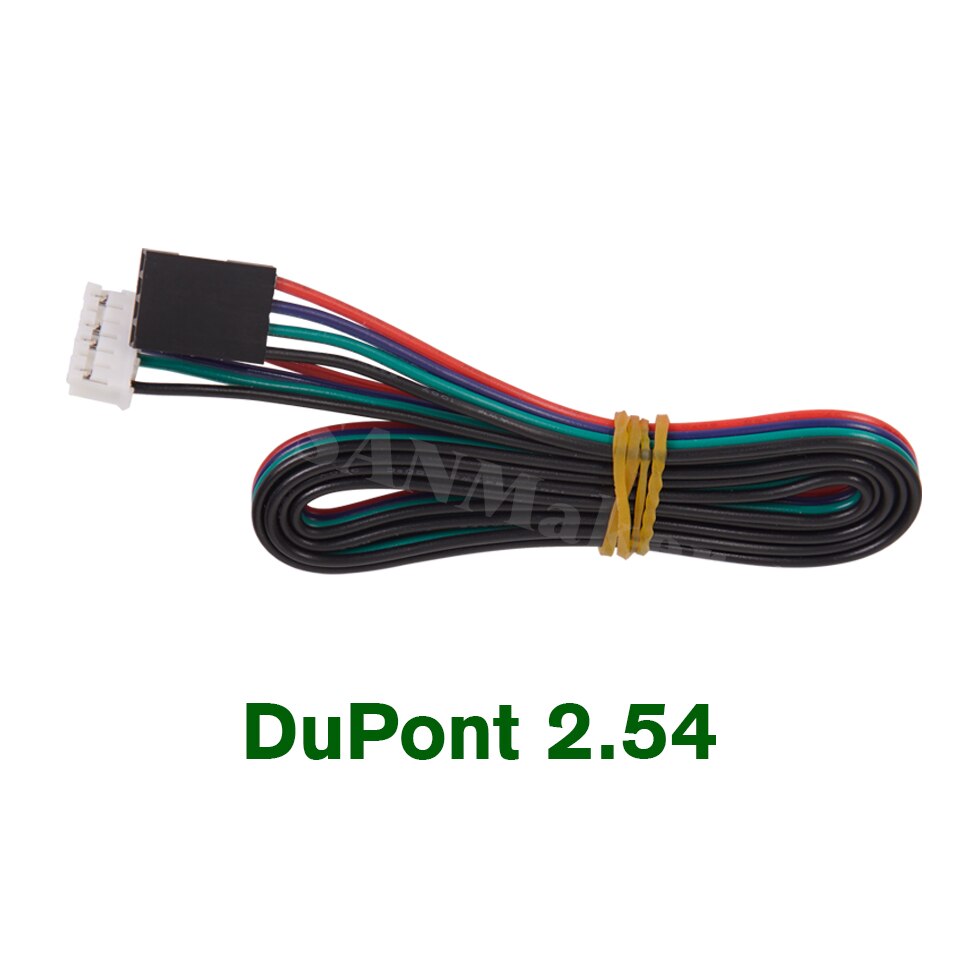 nema17 stepper motor cable RepRap motor wiring assembly 4pin to 6pin cable 42 motor wire XH2.54 connector 100cm DuPont connector: 0.2mm / WHITE