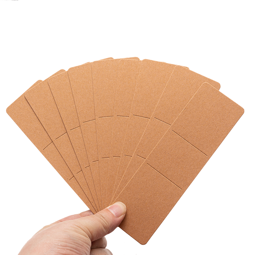 Marcapáginas en blanco con cubierta de papel, tarjetas de exhibición, marcador dibujado a mano, cartón, embalaje de , accesorios de decoración, 10 unidades por lote