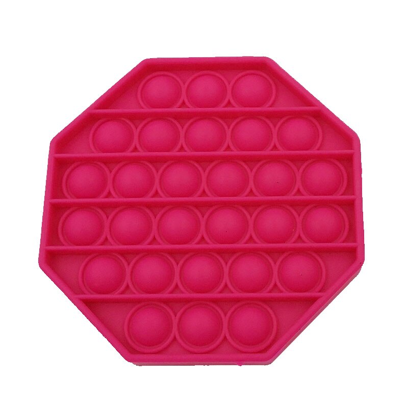 Fidget Speelgoed Popit Push Bubble Zintuiglijke Speelgoed Autisme Speciale Behoeften Stress Reliever Antistress Squeeze Speelgoed Popsit Reliver Stress: Rood