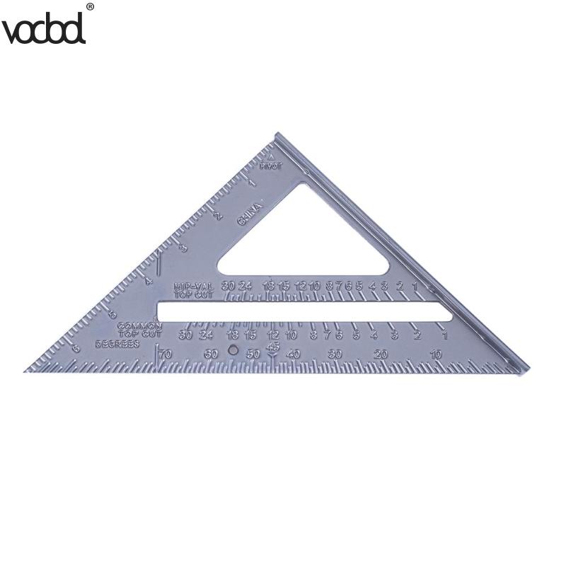 7&quot; Square Triangular Ruler Metal Angle Square Woodworking Measuring Speed Square Angle Protractor Rulers Measuring Tool
