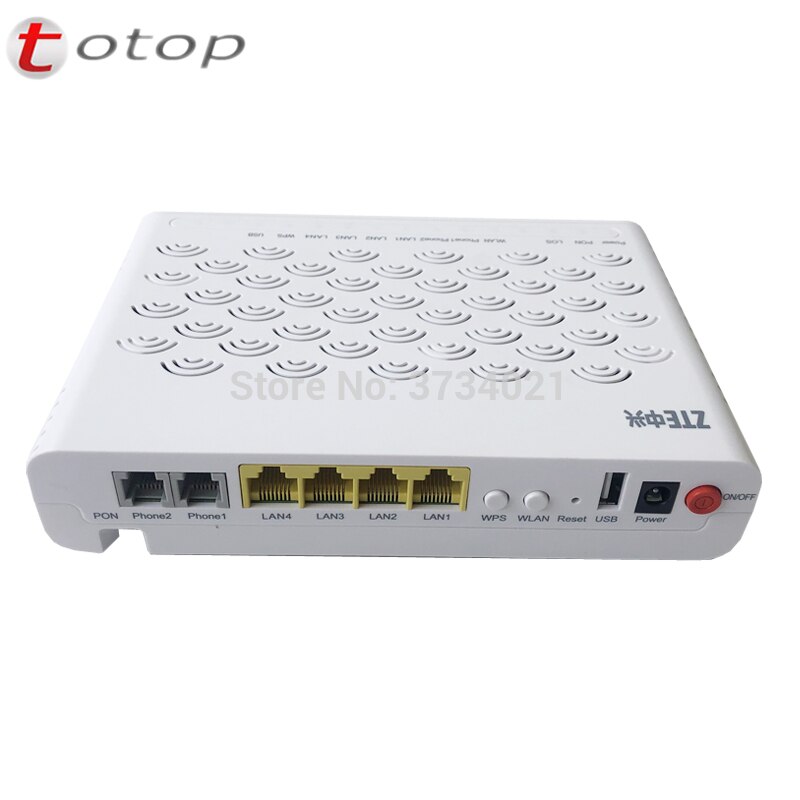 ZTE ZXA10 F460 EPON ONU 4LAN+2VOICE POTS+WIFI+USB: V5.0