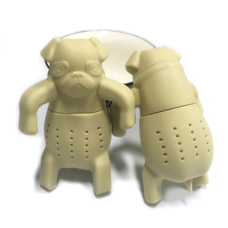 Cute Silicone Dog Tea Infuser Tea Filter Diffuser Reusable Tea Strainer Spice Loose Tea Leaf Herbal Spice Filter