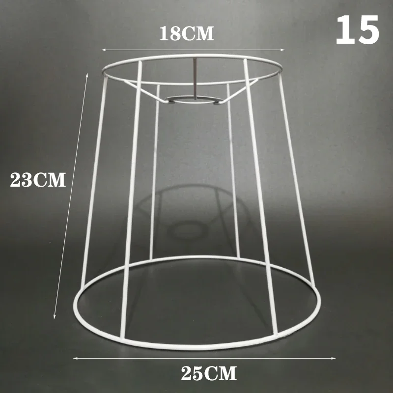 Lampenkap Kooi Frame Ijzeren Draad Licht Kroonluchter Beugel Lamphouder Voor Diy Ring Guard Tafel Lampenkap Ondersteuning Materiaal