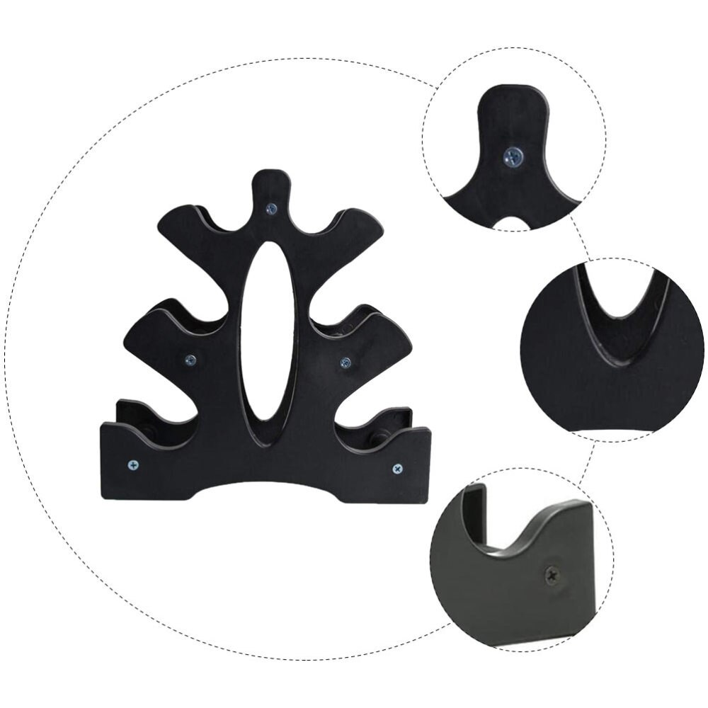 1Pc uchwyt hantle kompaktowy praktyczny trzy warstwy stojak robić przechowywania uchwyt robić przechowywania hantle stojak robić siłowni domowej