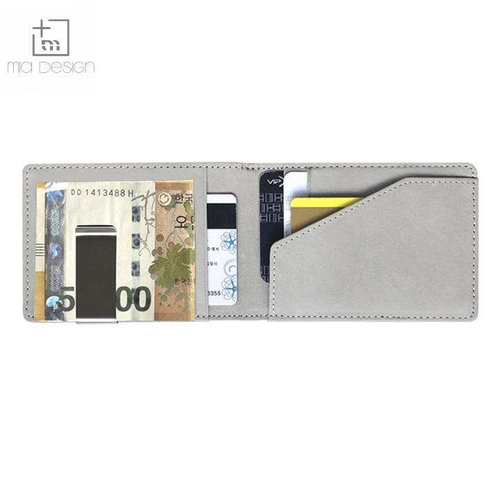 Koreansk pu tegnebog personlighed farverig klippose kort åben stor pengeseddel tegnebog