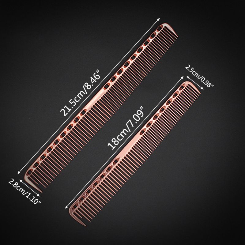 Hair Brush Men Women Aluminum Metal Cutting Comb Hair Hairdressing & Barbers Salon Combs Barbers Hairbrush
