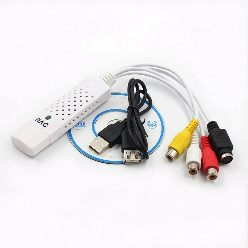 Easycap USB Audio Video Capture Card Vhs to Dvd Tv Tuner Converer Adapter for Win7 8 Xp Vista Plug and Play