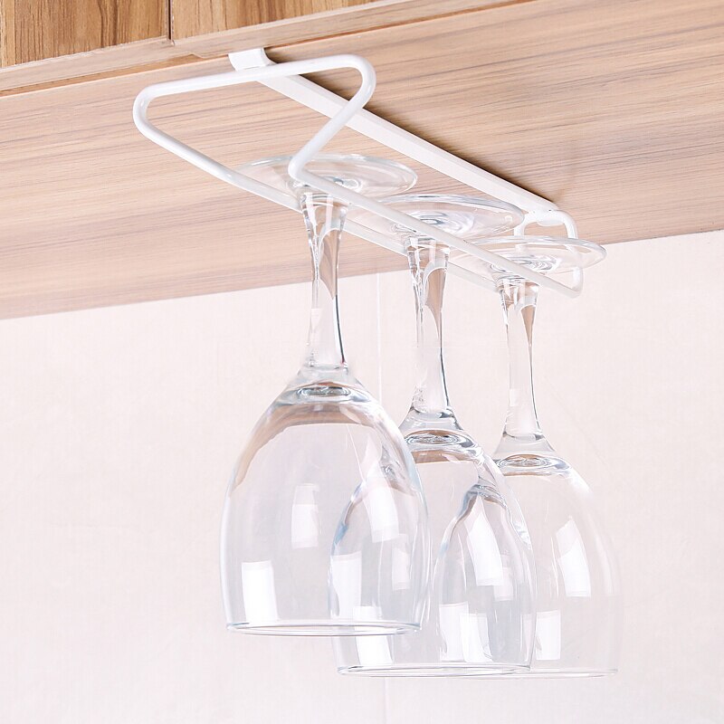 Bar henger hylle vin glass rack nyttig rustfritt stål vin rack for holder glass oppbevaring bar kjøkken 6-9 kopper hengende