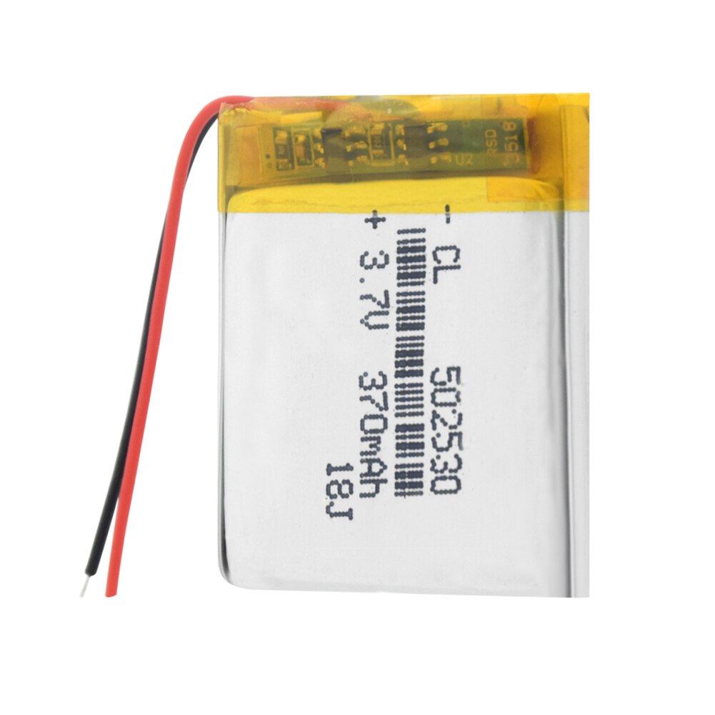 1/2/4 Pcs Rechargeable 370mAh Li-po Battery 3.7V Lithium Li-ion Polymer Batteries 30x25x5mm 502530 Li-polymer Bateria With PCB