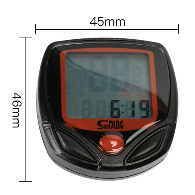 Bike Speedometer Bicycle Odometers Bicycle Speedometer Wired Bike Computer Waterproof Bike Odometer with LCD Display