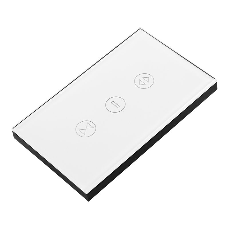 Smart WiFi Curtain Blinds Switch for Roller Shutter Electric Tubular Motor Google Home Alexa Echo Smart Home App Timer (US Plug)