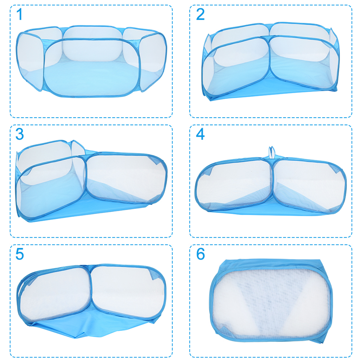 Tenda portatile per gabbia per cani e gatti, recinzione pieghevole per criceto, riccio, piccoli animali, cucciolo di gatto, coniglio, porcellino d'India