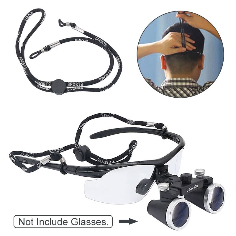 clip per montaggio su fascia regolabile per occhiali da vista a portato giallo per accessori per lenti dentali binoculari