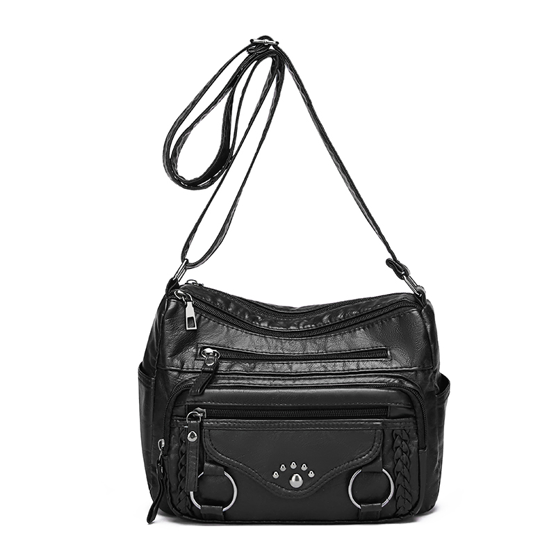Muchos bolsos cruzados grandes de bolsillo para mujer 2024 Sac A Main Femme bolsos de lujo de cuero bolsos de mujer bolsos de de: Beige
