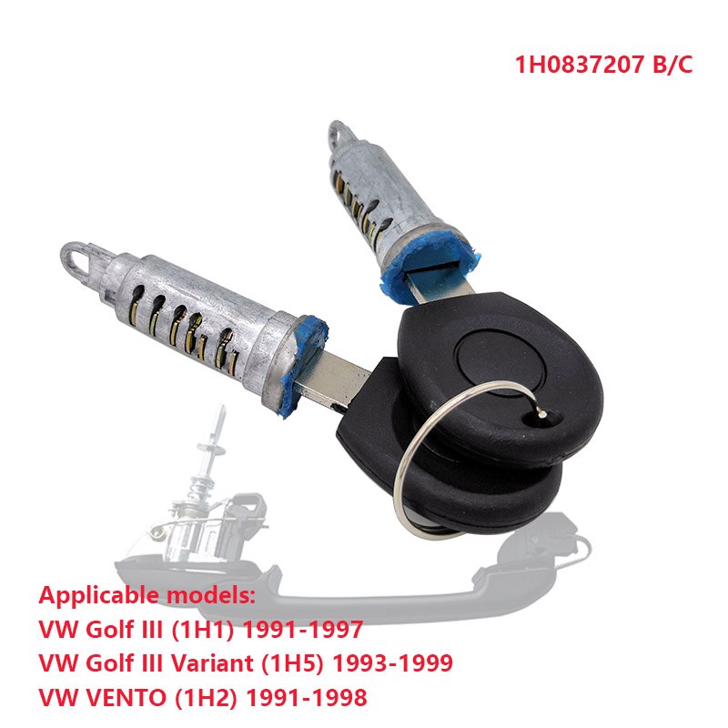 Kit de réparation de serrure de porte de voiture, pour VW Golf III Golf III Variant VENTO 1991-1999 1H0837207C 1H6 827571