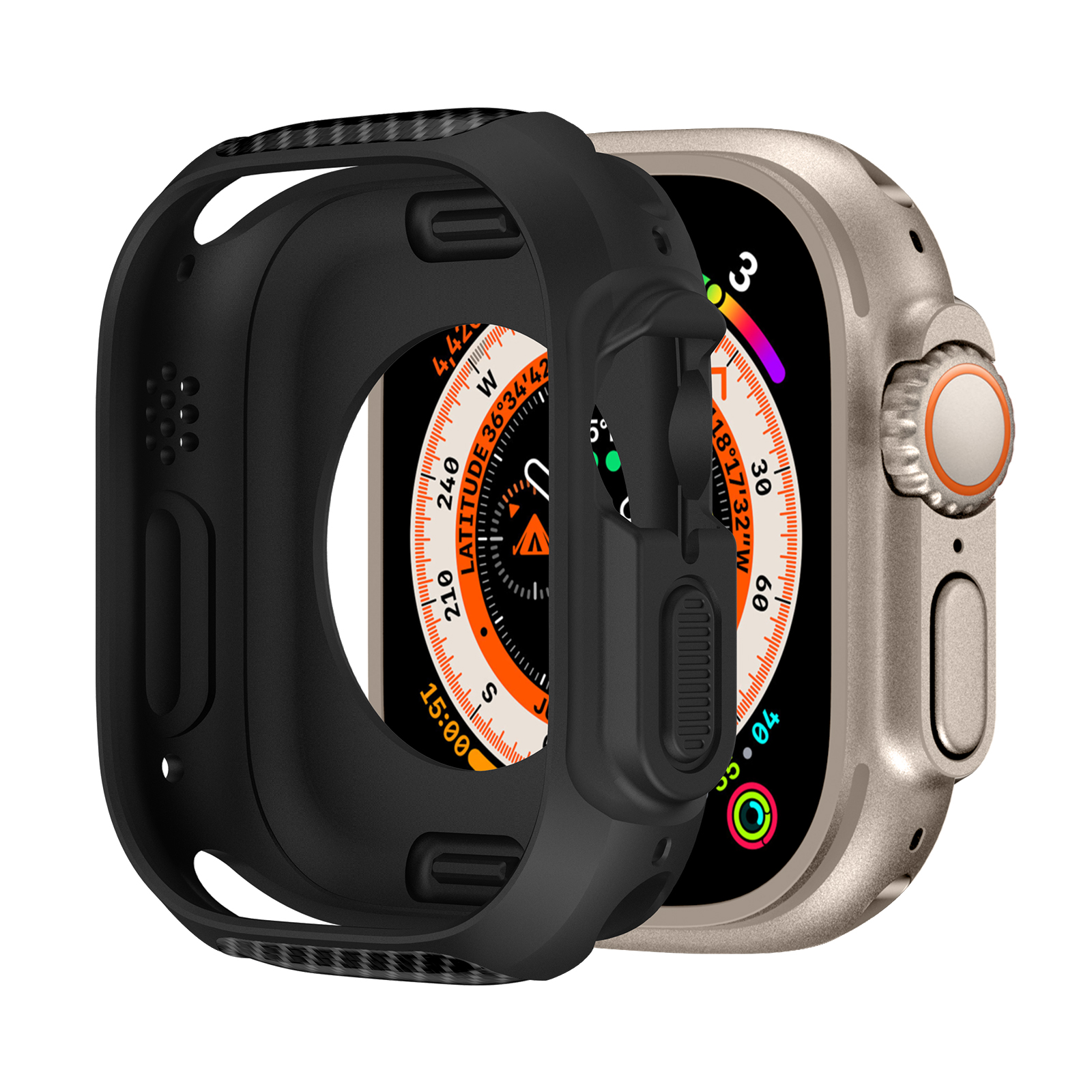 Deksel til eple se ultra 49mm smartklokke beskyttende tpu silikonbeskytter støtfanger tilbehør iwatch serie ultra 49 mm deksel
