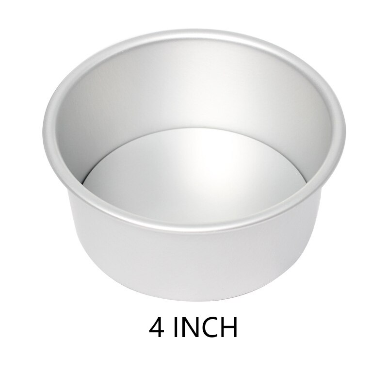 Ronde 4/5/6/7/8/9/10 Inch Aluminium Sterven Kerst Cakevorm Cake tool Bakken Tool Mould Pan Patroon Bakvormen Tool: 4 INCH-Ordinary