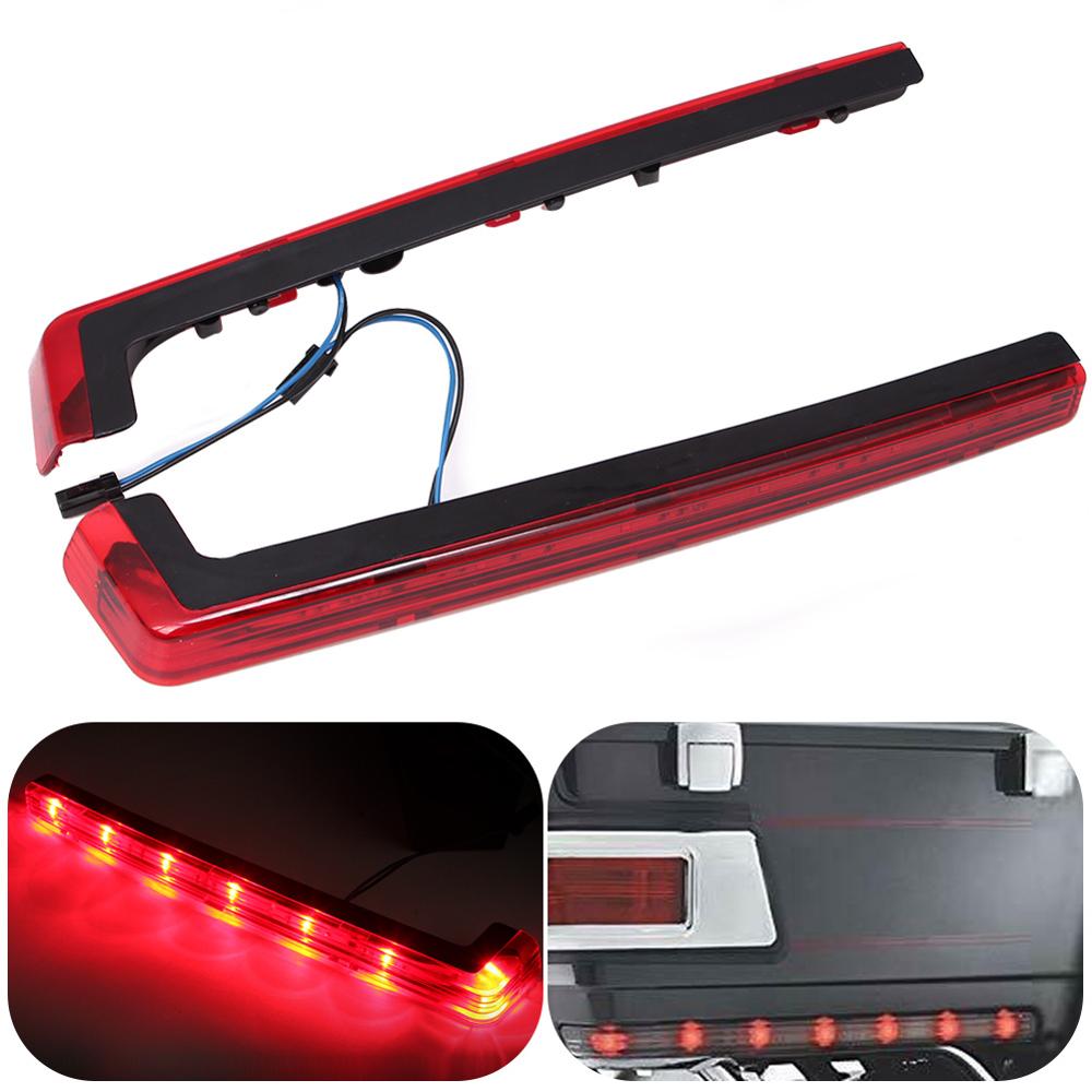 Motorcycle Red Tour Pak Pack Accent Side Marker Panel LED Light For Harley Touring Electra Road Glide FLHT FLHTCU 2006