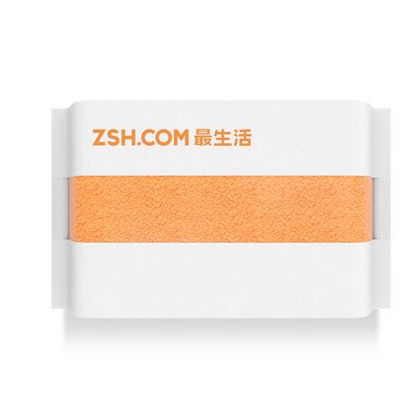 Youpin ZSH Polyegiene Antibacterical Towel 34*76CM Young Series 100% Cotton 5 Colors Highly Absorbent Bath Face Hand Towel D5: Orange