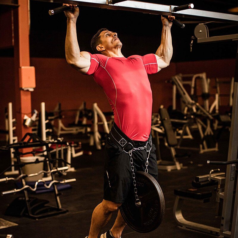 Metal Chain Weight Lifting Dip Belt Pull-up Gym Equipment Bodybuilding Musculation Exercise Crossfit Fitness Training
