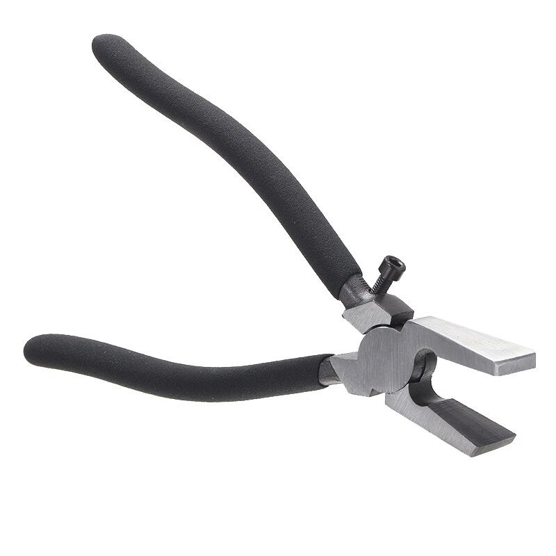 1pc Cutting Glass Pliers Non-slip Handle Flat End Breaker Pliers Breaking Stained Glass Grozing Plier Tools