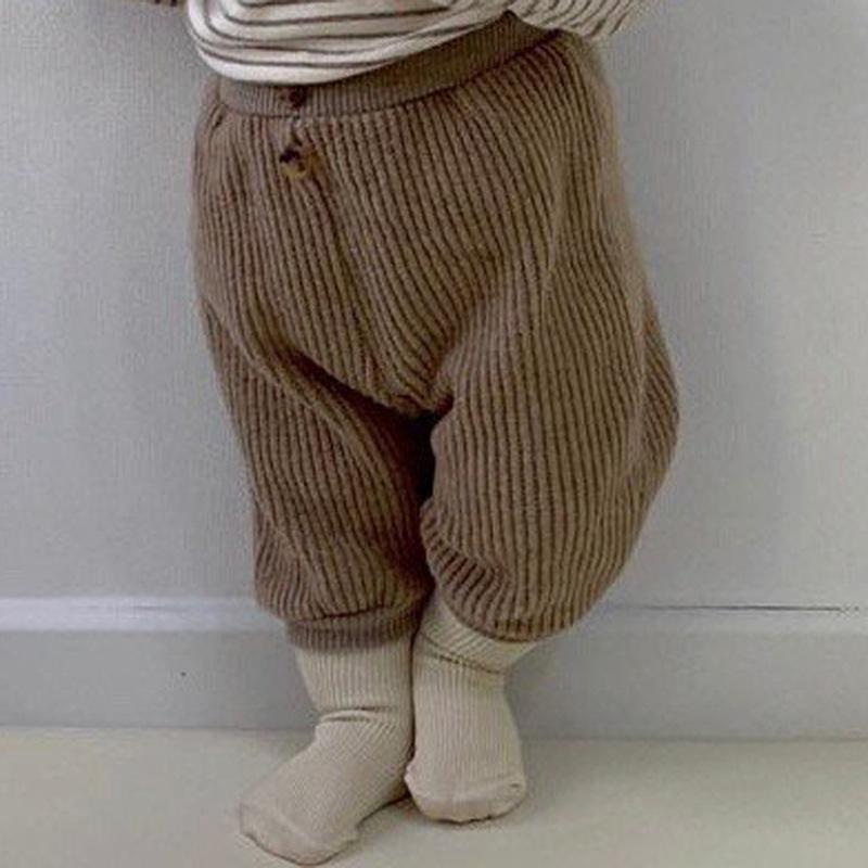 2020 outono novo bebê bloomers crianças além de veludo grosso calças compridas da criança do bebê menina menino calças inferiores moda casual sweatpants: brown / 12M   80cm