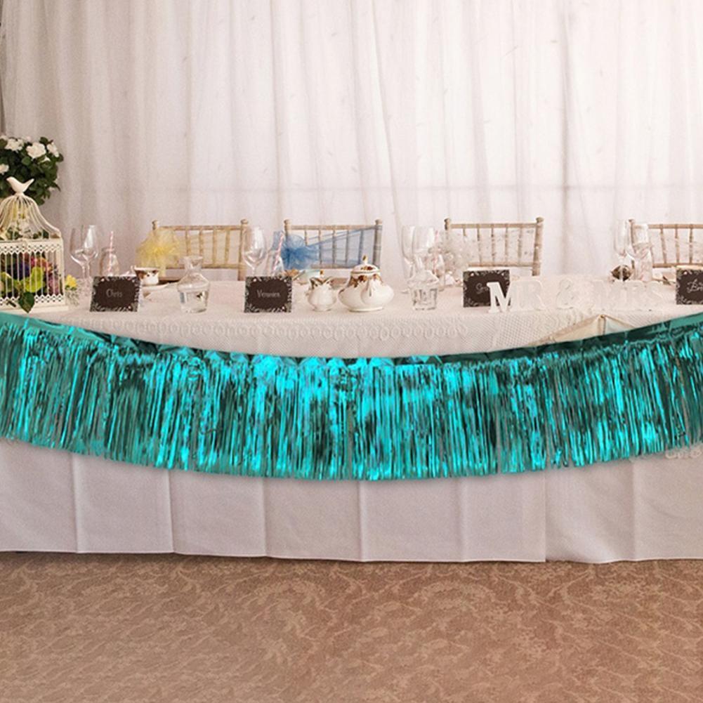 2m Birthday Party Backdrop Curtain Metallic Foil Fringe Shimmer Backdrop For Wedding Anniversary Baby Shower Photo Zone Bac W8u4