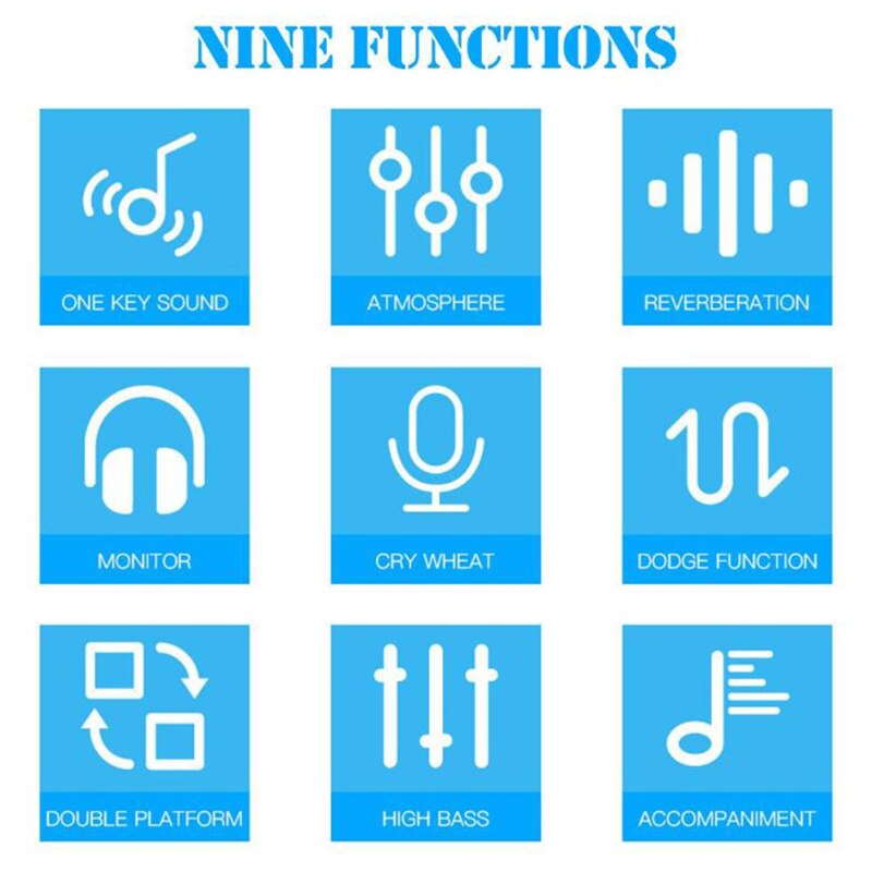 F8 4 Modes Studio o Mixer Microphone Webcast Entertainment Streamer Live Sound Card for Phone Computer