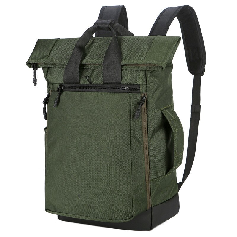 Men Backpack Shoulder Bag Male Casual Travel Backpacks Daily Bagpack 15.6&quot; Laptop Bags For Teenager Boys Mochila: army green