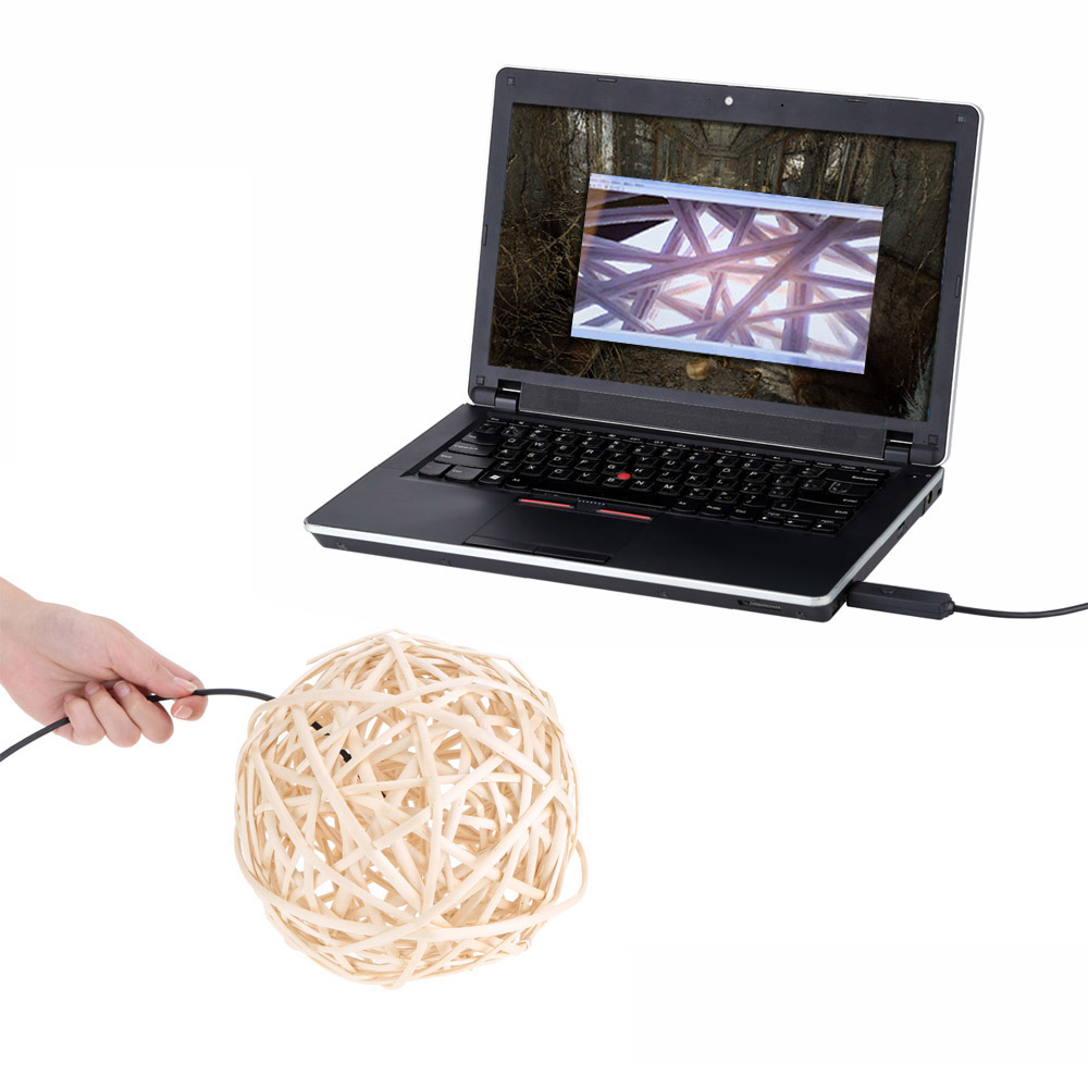 KKmoon 8mm 5m borescope endoscope Mini Digital USB industrial Endoscope Inspection Camera Adjustable Brightness for PC