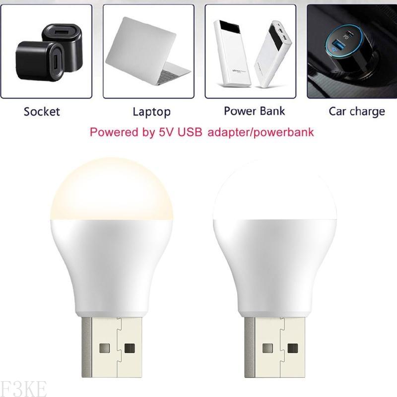 F3KE USB LED Night Light Eye for Protection Lesen leichter Computer Mobile Power Charg
