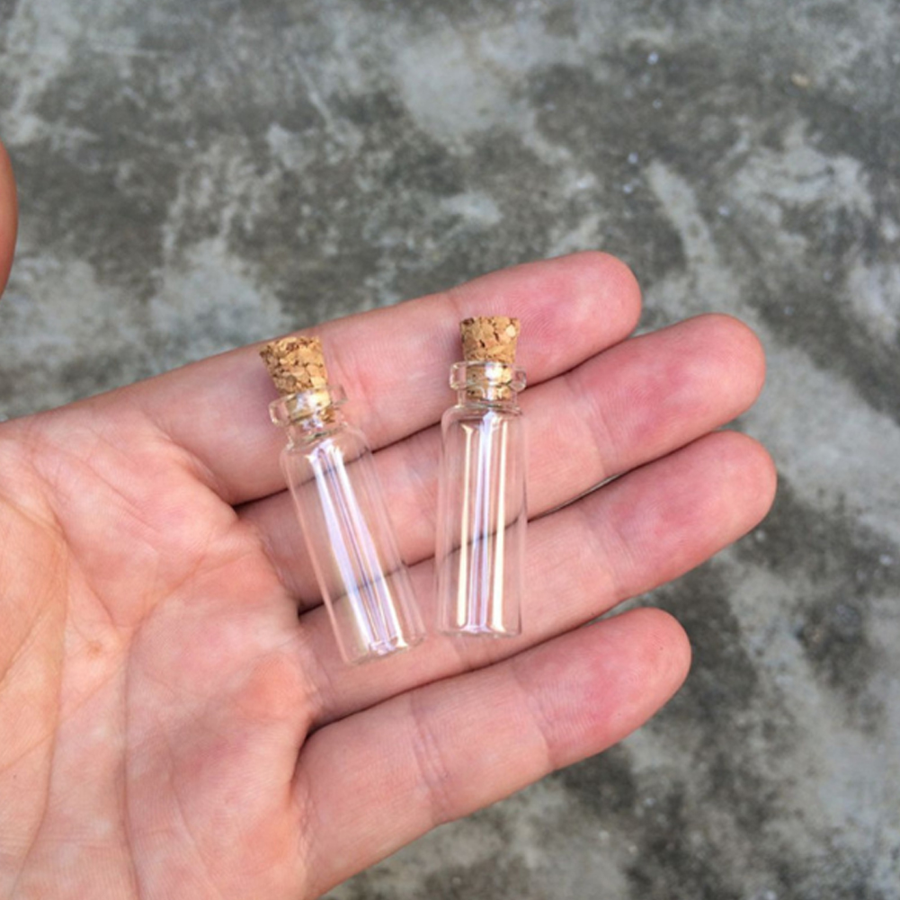 Små glasburkar mason jar meddelande flaskor billig korkpropp gör-det-själv-flaska flaska små gratis behållare glas mini  d8 m 8