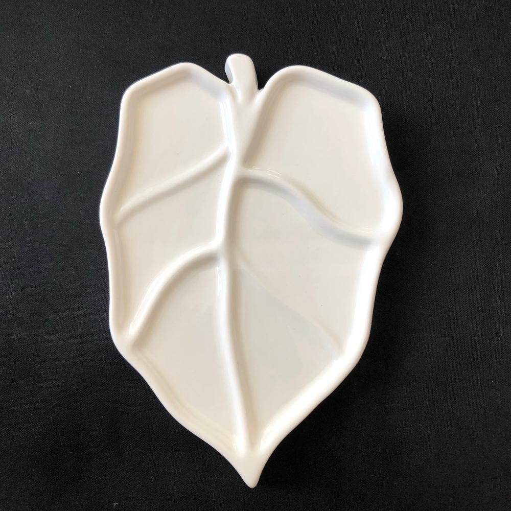 Blad-Vormige Keramische Palet, Aquarel Palet, Te Reinigen, Kunstenaar Schilderij Gereedschap, Verf Lade: Small leaf